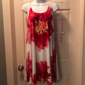BOSTON PROPER Floral tank dress/beach cover